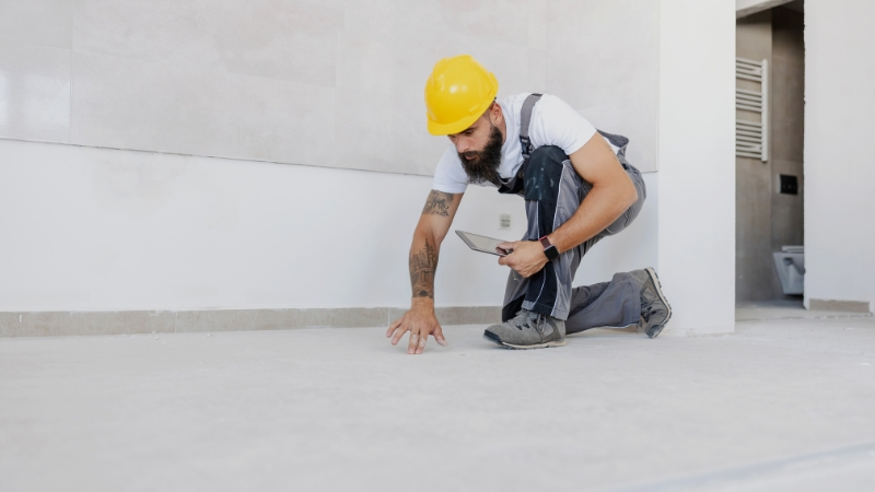 Professional building maintenance services - EZB team performing facility maintenance and repairs